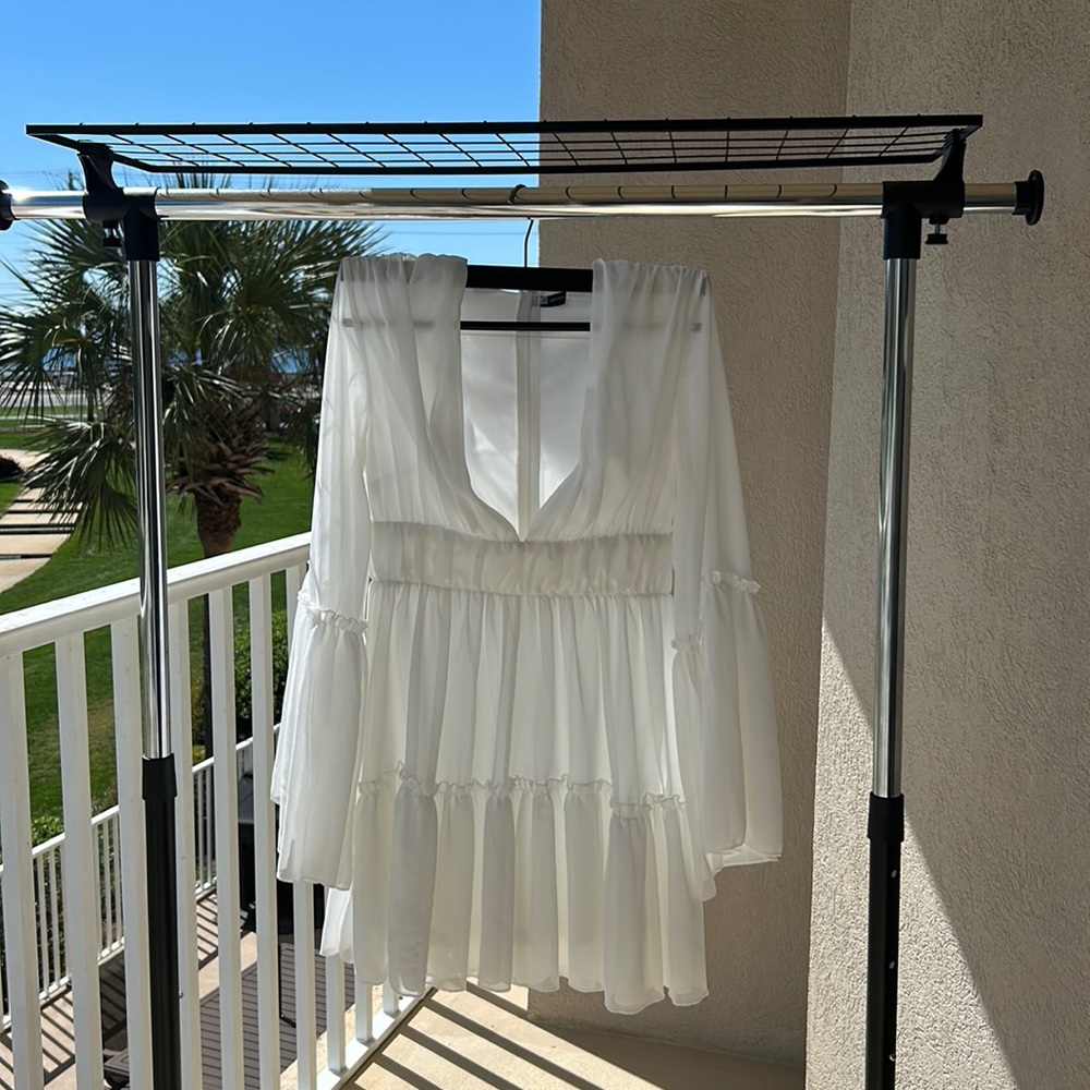 Not see through! The most flattering dress. Size S